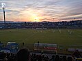 Guest fans on smaller western stand.