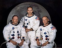 E-D: Armstrong, Collins, e Aldrin.