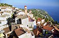 Blick von der Burg auf Roquebrune und das Cap Martin