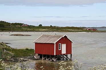 Boathouse located on Krøttøy