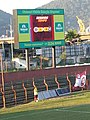 Placar eletrônico do estádio.