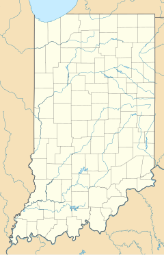 Map of Indiana showing counties and dots marking locations of State Parks