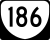 State Route 186 marker