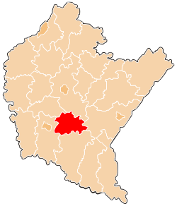 Location within the voivodeship