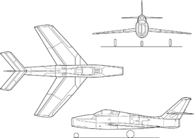 vue en plan de l’avion