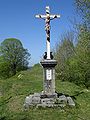 Croix à l'entrée du belvédère.