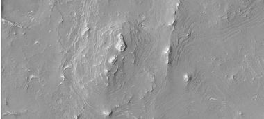 Layers in a butte in Arabia, as seen by HiRISE under HiWish program