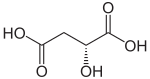 Structuurformule van D-appelzuur