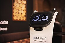 A "Bellabot" food delivery system