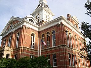 Das Page County Courthouse in Clarinda, gelistet im NRHP Nr. 81000262[1]