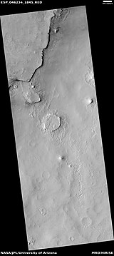 Wide view of layers, as seen by HiRISE under HiWish program