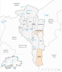 Turtmann-Unterems – Mappa