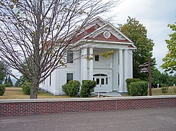 The Keweenaw County courthouse in Eagle River