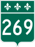 Route 269 marker