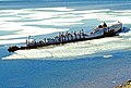 The wreck of Maud near Cambridge Bay, (Victoria Island) in Canada's north, in 1998.