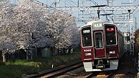 9300系による大阪梅田駅行き特急（2024年4月7日）