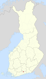 Location o Pukkila in Finland