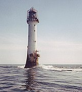 Le phare de Bell Rock (au large de l'Écosse).