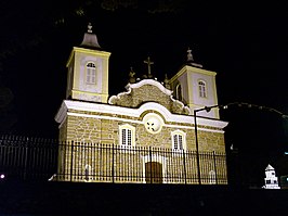 Katholieke kerk Nossa Senhora da Conceição in het centrum van Carrancas