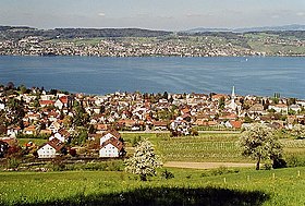 Wädenswil mit Zürichsee