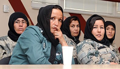 Femmes officiers de police en 2010.