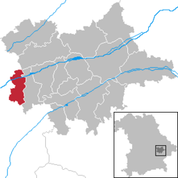 Läget för Niederviehbach i Landkreis Dingolfing-Landau