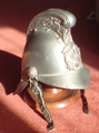 Ancien casque de pompier anglais.