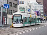 Uno dei nuovi tram di Hiroshima