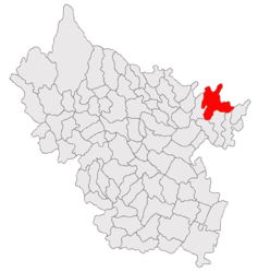 Location in Buzău County