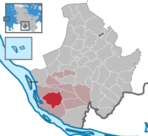 Poziția Haseldorf pe harta districtului Pinneberg