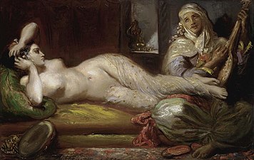 Odalisque Couchée Théodore Chassériau Collection privée