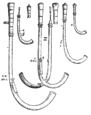 Görbekürtök Michael Praetorius Syntagma musicum című művéből (1619)