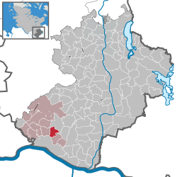 Elhelyezkedése Schleswig-Holstein térképén