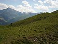 Mittleres Safiental, Blick auf Glaspass und Piz Beverin