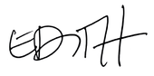 signature d'Édith Grattery