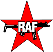 The West German communist militant group Red Army Faction (RAF) depicted the MP5 in their insignia, shown here.[184]