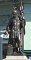 Statue of St. Florian at a crossroads in Pančevo (Serbia)