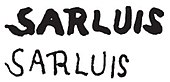 signature de Léonard Sarluis