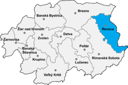 Location of Revūcas apriņķis