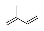 Structuurformule van isopreen