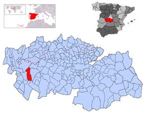 Poziția localității Belvís de la Jara