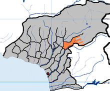 Mapa de ubicación de Gupi