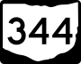 State Route 344 marker