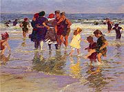 Edward Henry Potthast Un día de julio, óleo, 1914