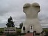 Giant Bunnock (horse's leg bone) in Macklin SK. Summer 2004