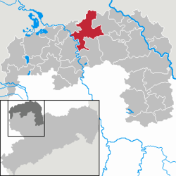 Laußig – Mappa