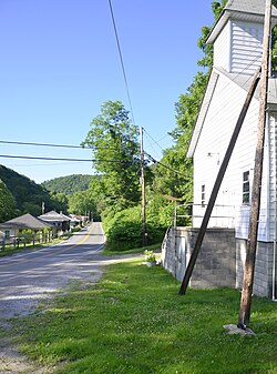 Looking north on Route 16 in Stephenson