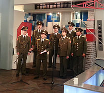 Photographie du Russian Army Choir interprète Skyfall en août 2013