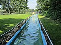 Water treading facility with natural flowing water.