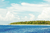 Flint Island from an approaching boat